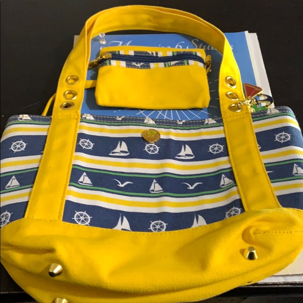 Palm Island handbag with coin wallet